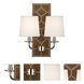 Williamsburg Lightfoot 2 Light 13.5 inch English Ochre Wall Sconce Wall Light in Polished Nickel