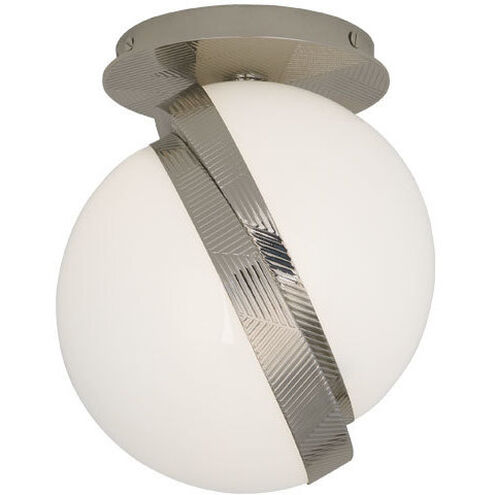 Michael Berman Brut 1 Light 7 inch Polished Nickel Flushmount Ceiling Light