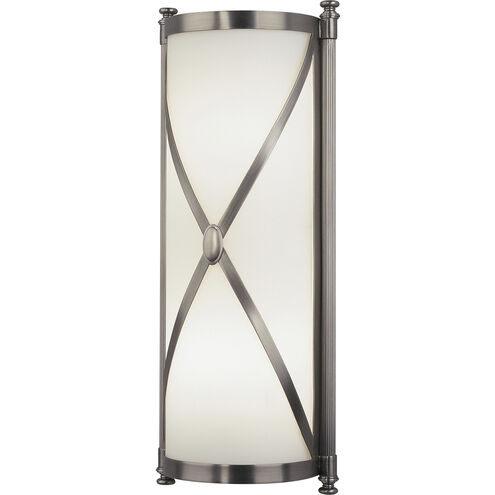 Chase 2 Light 6.5 inch Dark Antique Nickel Wall Sconce Wall Light