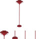 Pierce 60.38 inch 150 watt Ruby Red Floor Lamp Portable Light