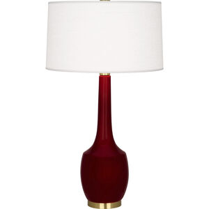 Delilah 34.31 inch 150.00 watt Sangria Glaze Table Lamp Portable Light