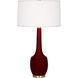 Delilah 34.31 inch 150.00 watt Sangria Glaze Table Lamp Portable Light