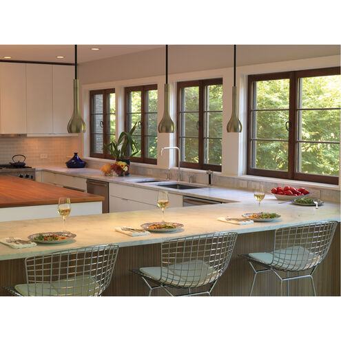 Axis 1 Light 4 inch Blackened Antique Nickel with Matte Black Pendant Ceiling Light