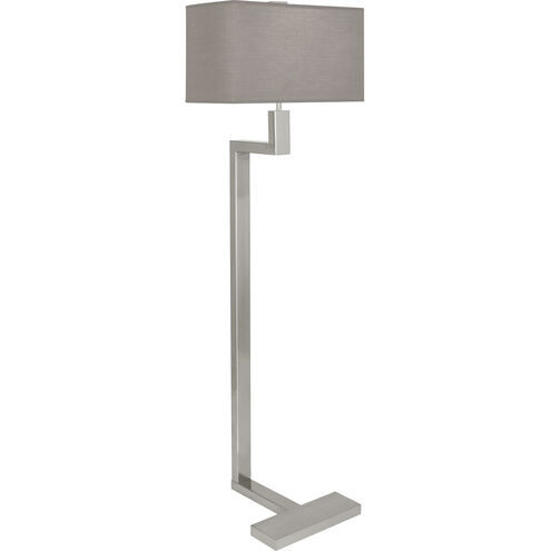 Doughnut 53.25 inch 100.00 watt Antique Silver Floor Lamp Portable Light in Smoke Gray