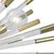 Andromeda 4 Light 18 inch Modern Brass Wall Sconce Wall Light