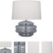 Horizon 24.75 inch 150 watt Smoke Gray Table Lamp Portable Light