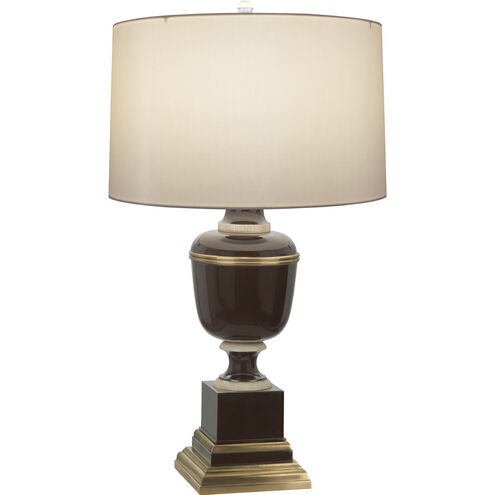 Annika 24 inch 60.00 watt Chocolate Accent Lamp Portable Light in Cloud Cream Silk