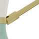Clare 1 Light 7 inch Mint and Lily with Modern Brass Adjustable Armed Wall Sconce Wall Light