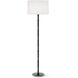 Kane 64.5 inch 150.00 watt Jungle with Polished Nickel Floor Lamp Portable Light in Ascot White