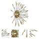 Andromeda 4 Light 18 inch Modern Brass Wall Sconce Wall Light