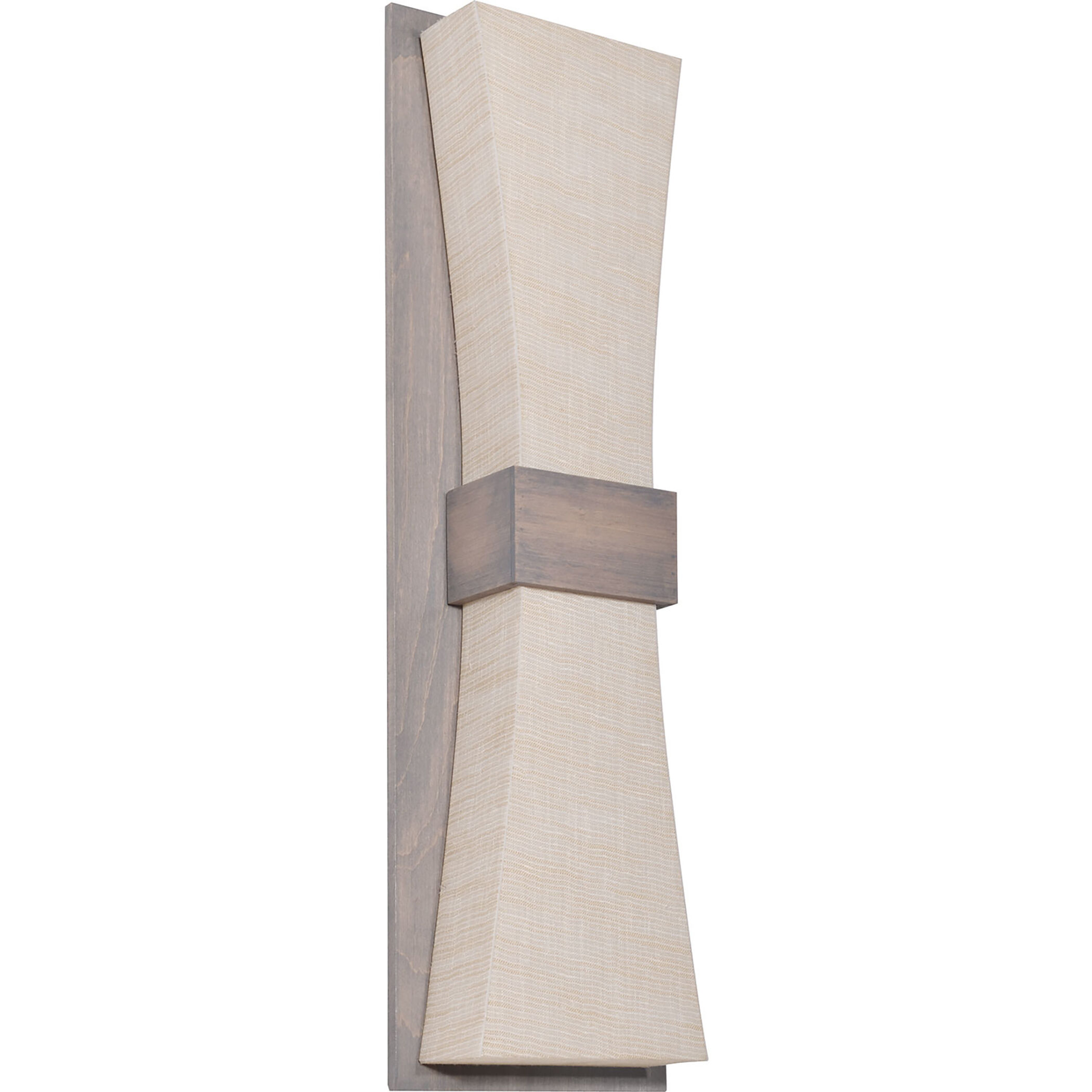 Aberdeen LED 5.5 inch Weather Grey ADA Sconce Wall Light in Jute, Weathered Grey