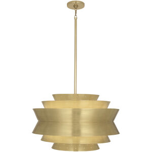 Robert Abbey Pierce 3 Light 23 inch Modern Brass Pendant Ceiling Light 983 - Open Box