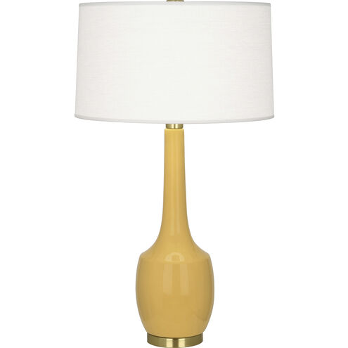 Delilah 34.31 inch 150.00 watt Sunset Yellow Table Lamp Portable Light