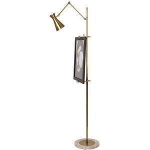Jonathan Adler Bristol 73 inch 60 watt Antique Brass Floor Lamp Portable Light