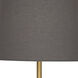 Rico Espinet Buster 79.5 inch 200 watt Aged Brass Floor Lamp Portable Light in Smoke Gray
