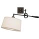 Real Simple 31.25 inch 60.00 watt Dark Bronze Powder Coat Wall Swinger Wall Light
