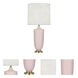 Michael Berman Hadrian 28.75 inch 150 watt Matte Woodrose Table Lamp Portable Light in Modern Brass