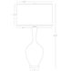 Audrey 33.5 inch 150.00 watt Matte Obsidian Glaze Table Lamp Portable Light