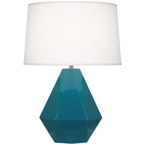 Delta 22.5 inch 150.00 watt Peacock Table Lamp Portable Light