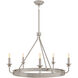 William 9 Light 34.5 inch Polished Nickel Chandelier Ceiling Light