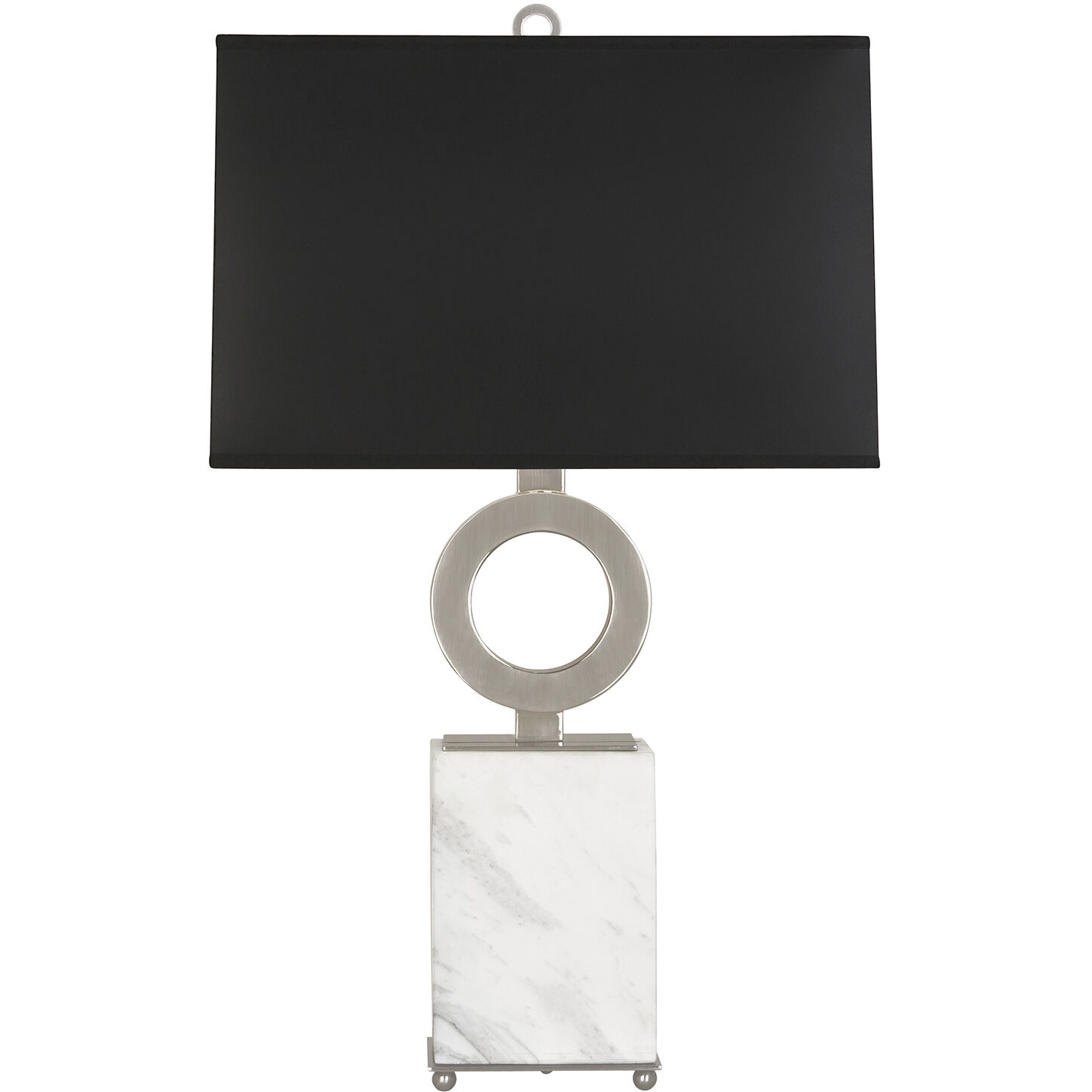 Oculus 28 inch 150.00 watt Antique Silver Table Lamp Portable Light in Black With White