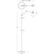Clare 76 inch 60 watt Baby Blue and Lily with Modern Brass Floor Easel Portable Light
