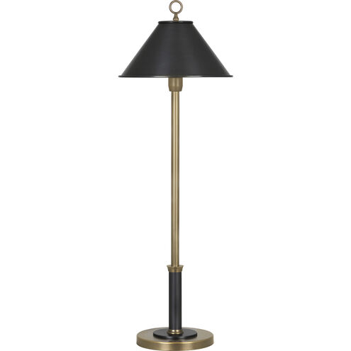 Aaron 31 inch 60 watt Warm Brass with Deep Patina Bronze Table Lamp Portable Light