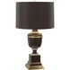 Annika 29.5 inch 150 watt Chocolate Table Lamp Portable Light in Chocolate With Matte Gold