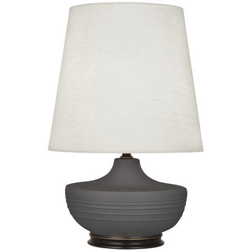 Michael Berman Nolan 27.5 inch 150.00 watt Matte Ash Table Lamp Portable Light in Deep Patina Bronze