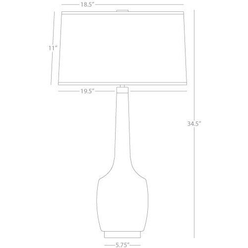 Delilah 34.31 inch 150 watt Razzle Rose Glaze Table Lamp Portable Light