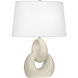 Robert Abbey Fusion 27 inch 150.00 watt Bone Table Lamp Portable Light BN981 - Open Box