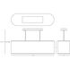 Elena 2 Light 10 inch Painted White Pendant Ceiling Light in Pearl Dupioni