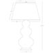 Triple Gourd 32.75 inch 150 watt Pumpkin Table Lamp Portable Light in Antique Natural Brass