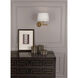 Koleman 11 inch 100.00 watt Aged Brass Wall Swinger Wall Light
