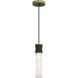 Kane 1 Light 5 inch Jungle with Modern Brass Pendant Ceiling Light