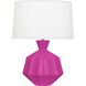 Orion 27 inch 150.00 watt Razzle Rose Glaze Table Lamp Portable Light
