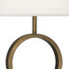 Logan 29.75 inch 60 watt Aged Brass Table Lamp Portable Light in Fondine