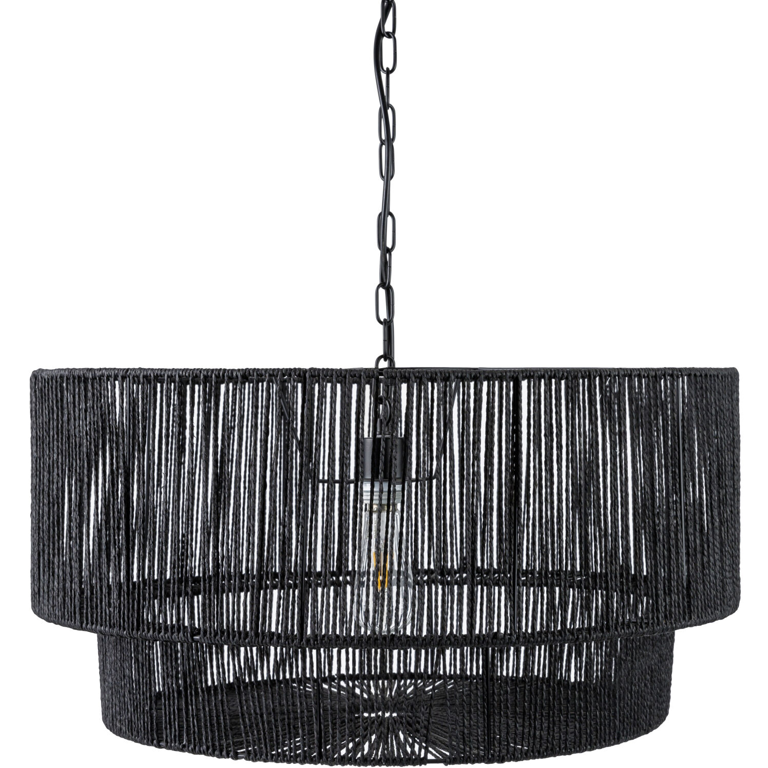 Hascombe 1 Light 24.5 inch Black Pendant Ceiling Light