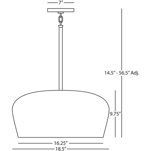 Rico Espinet Bumper 1 Light 18.38 inch Warm Brass Pendant Ceiling Light