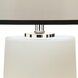 Rico Espinet Olinda 22.75 inch 100 watt Frosted White Cased Glass Accent Lamp Portable Light in Black Organza, with Night Light