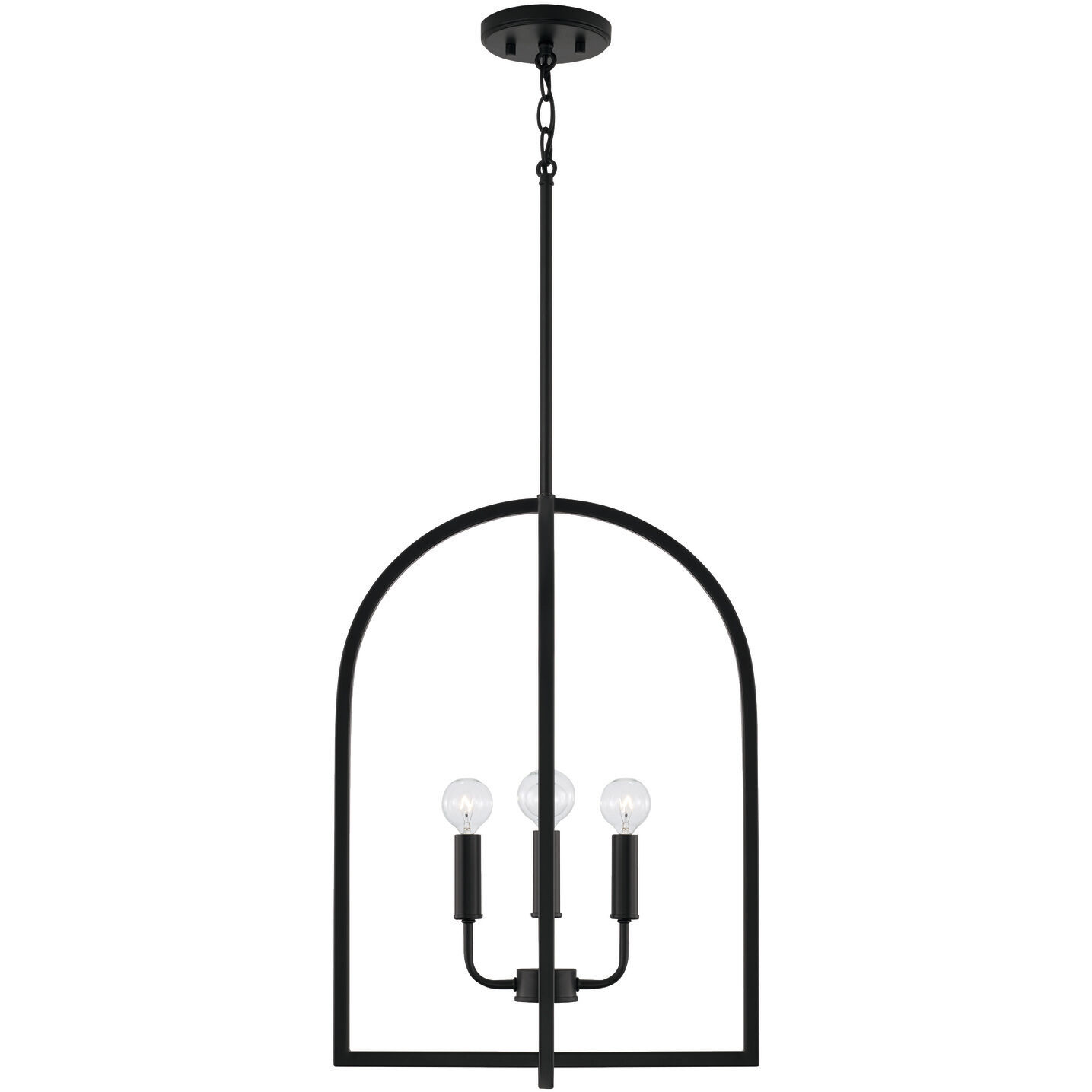 Lawson 4 Light 16 inch Matte Black Foyer Ceiling Light