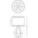 Delta 22.5 inch 150.00 watt Matte Lily Table Lamp Portable Light