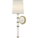 Kane 1 Light 7 inch Daisy with Modern Brass Armed Wall Sconce Wall Light in Fondine