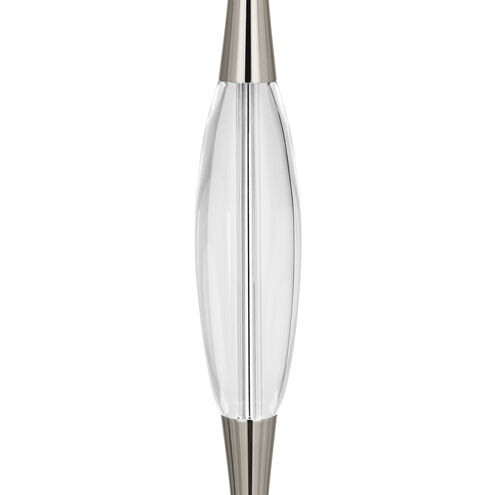 Juno 36.5 inch 150.00 watt Polished Nickel Table Lamp Portable Light in Black With Matte Silver