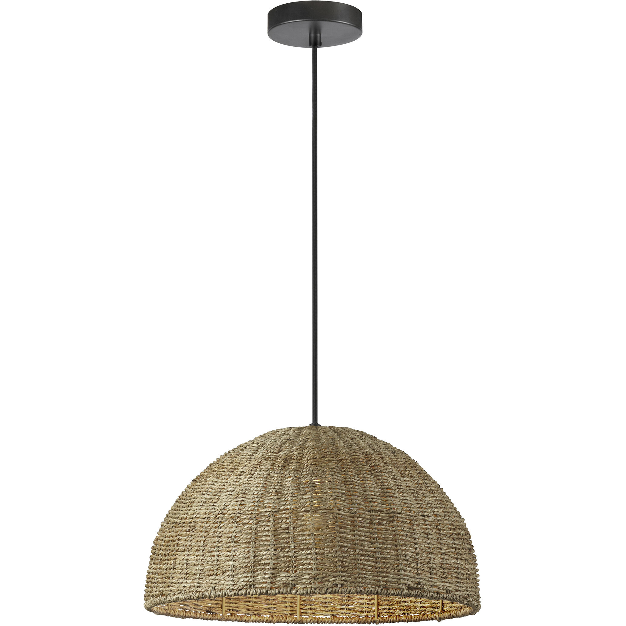 Pourel 1 Light 15.75 inch Natural Pendant Ceiling Light