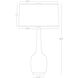 Delilah 34.31 inch 150 watt Citron Table Lamp Portable Light