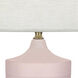 Michael Berman Hadrian 28.75 inch 150 watt Matte Woodrose Table Lamp Portable Light in Modern Brass
