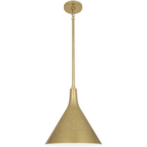 Pierce 1 Light 12 inch Modern Brass Pendant Ceiling Light