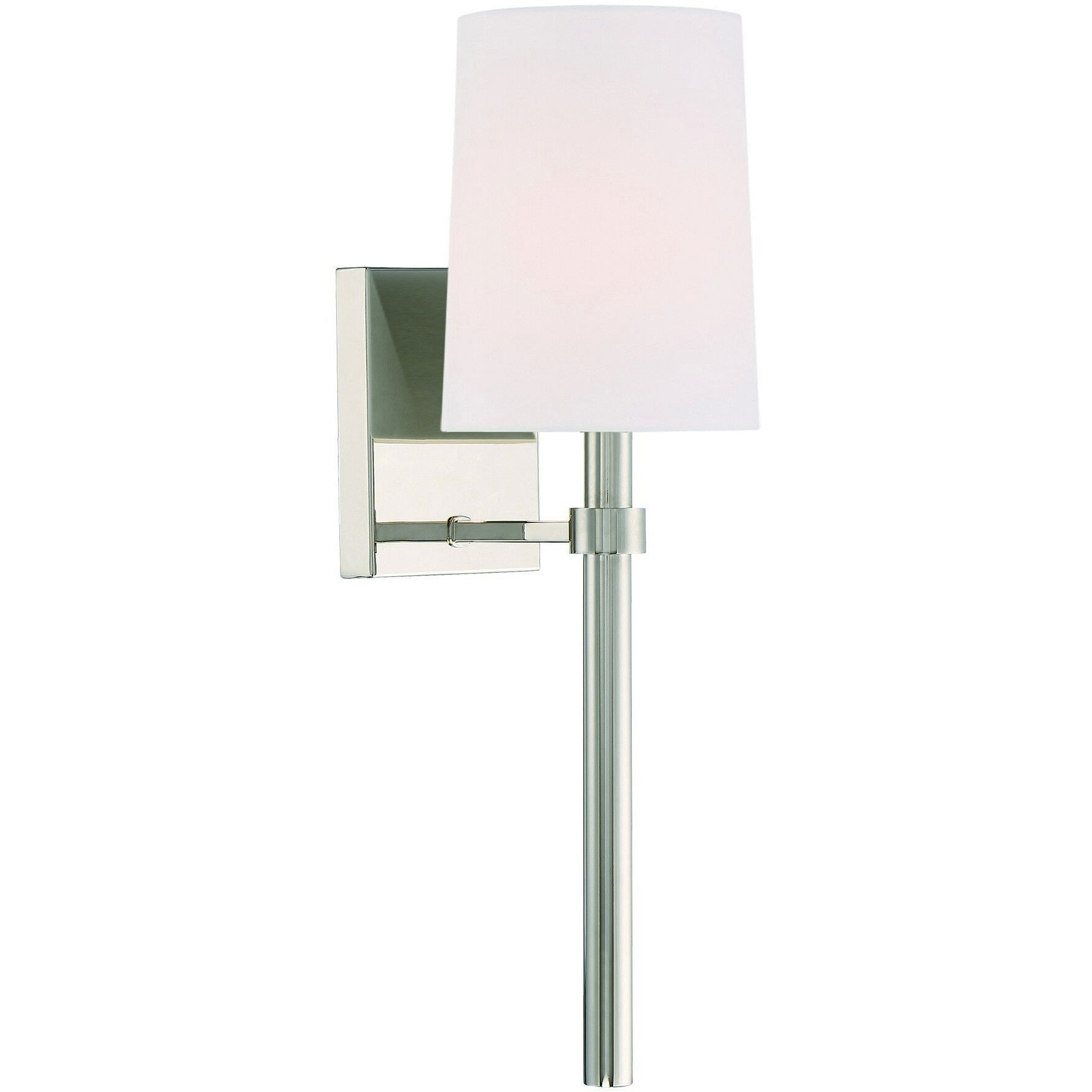 Bromley Bath Sconce Wall Light in Polished Nickel