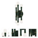 Kane LED 5.25 inch Jungle with Modern Brass Wallchiere Wall Light